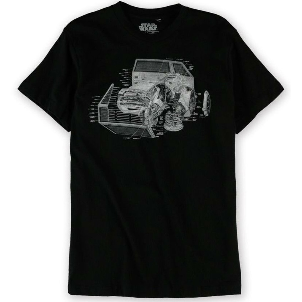 New! Star Wars Vader's Tie Fighter Blueprint T-Shirt